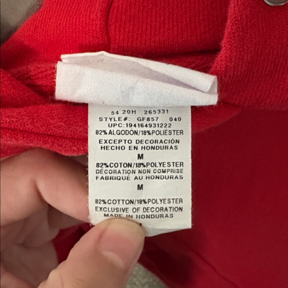 Champion reverse weave women’s red hoodie size: M - Picture 5 of 6
